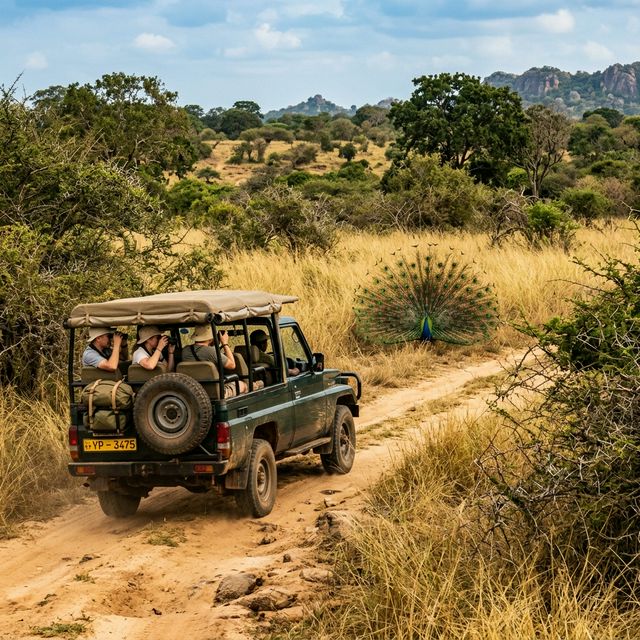 Safari Jeep in Yala Wilderness